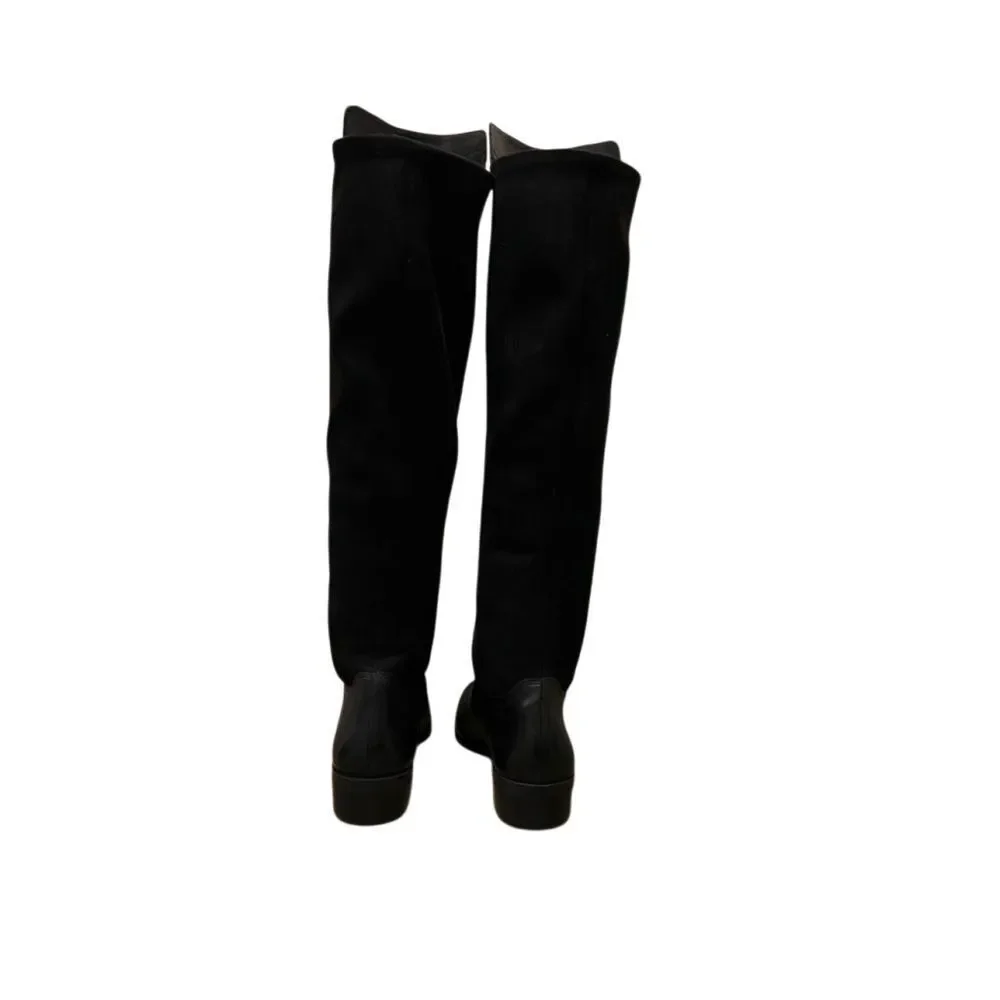 Black Leather 50/50 Riding Boot Over Knee Sole Society Calypso Tall Equestrian 6